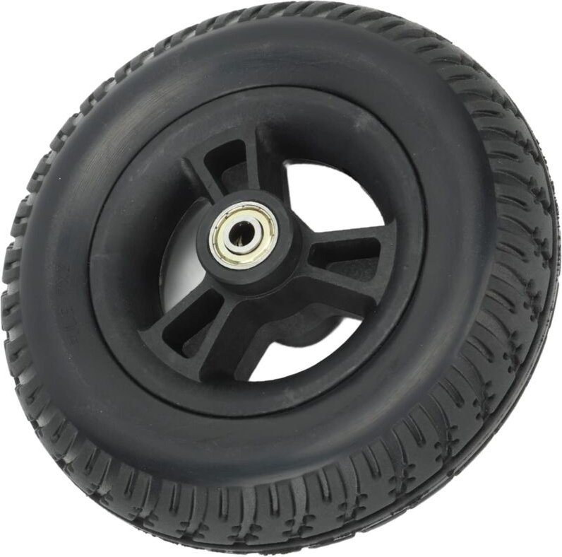 Rollstuhlrad 7-Zoll-Radersatz für Rollstühle Robustes Solides Rollstuhlrad Vorne Geräuschlos Rutschfest