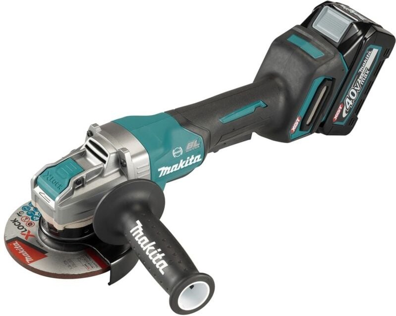 Makita Akku-Winkelschleifer GA047GZ, 40 V, incl. Schruppscheibe, Zubehör, Karton