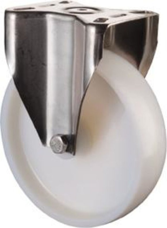 Bockrolle EdelStahl Rad-d 80mm 100KG Tragfür - Bs Rollen