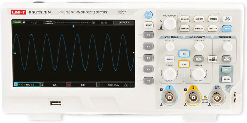 Uni-t - Speicher-Oszilloskop UTD2102CEX+, 2 Kanal, 100 MHz