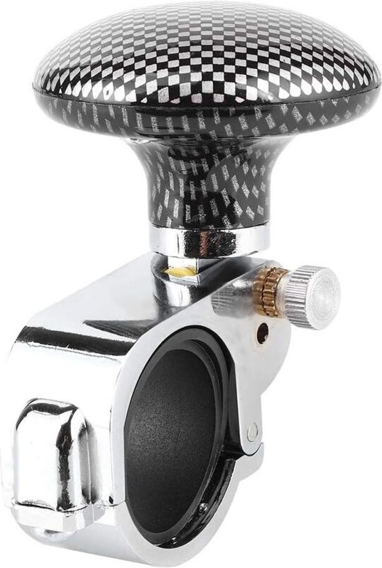 Csparkv - Universal Auto Lenkrad Drehknopf Power Ball Hilfssteuerung Booster Griff (Kohlenstofflöten)