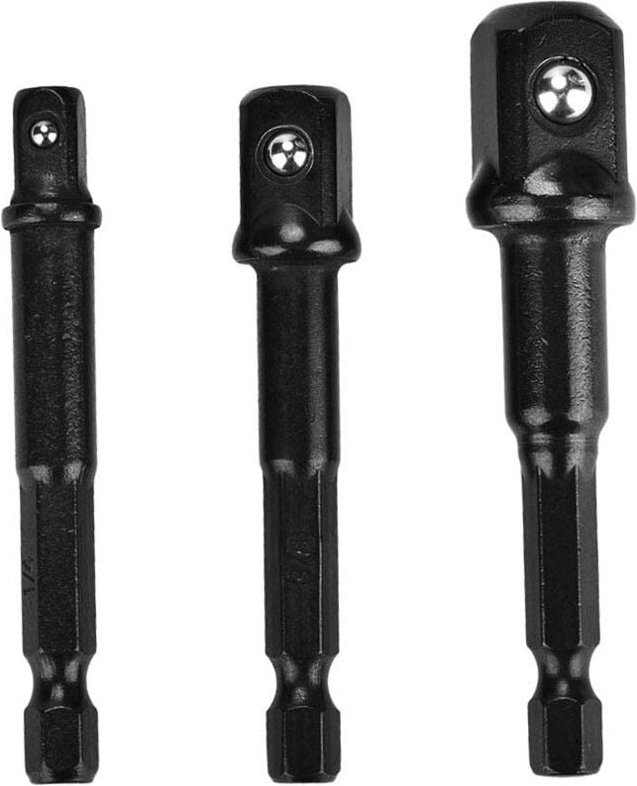 Ej.life - Rodipu Bohrertreiber-Steckschlüsselsatz, Chrom-Vanadium-Stahl 1/4'3/8' 1/2'Sechskant-Steckschlüsselsatz 3-TLG....