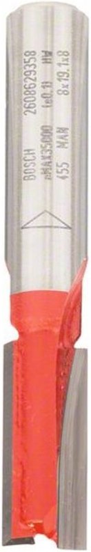 Thumbnail - Nutfräser Expert for Wood, 8 mm, D1 8 mm, l 19 mm, g 52 mm - Bosch