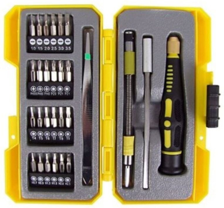 Buri - Präzision-Schraubendreher-Bit-Set 28-teilig Schraubenzieher Bitsatz Werkzeugset