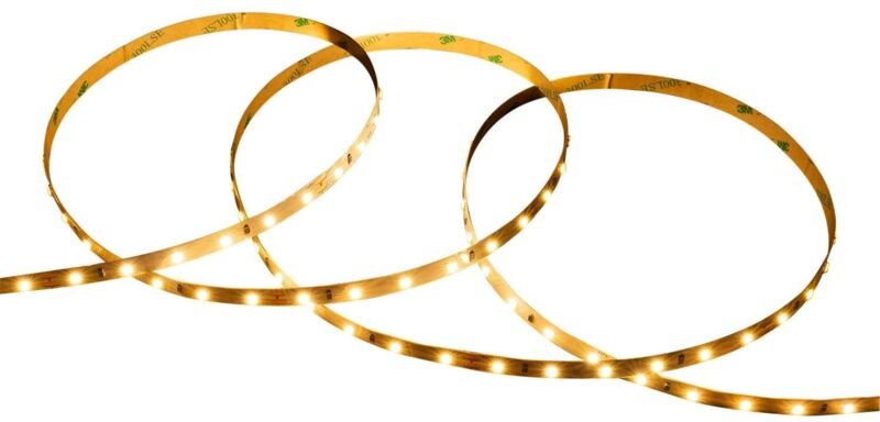 Efectoled - LED-Streifen 24V smd 60 LED/m 5m 5W/m 500lm/m Breite 8mm Schnitt 10cm IP20 2200K Superwarm