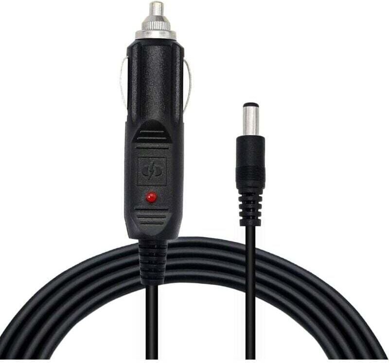 ZVD - Câble de Prise Allume-Cigare dc 5,5 x 2,5 mm mâle vers dc 12 Câble d'alimentation Automatique pour Voitures, camio...
