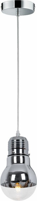 Hängeleuchte Glühbirnenform Glas Esszimmerleuchte hängend Retro Pendelleuchte Glühbirne Retro Edison, chromfarben, E27 F...