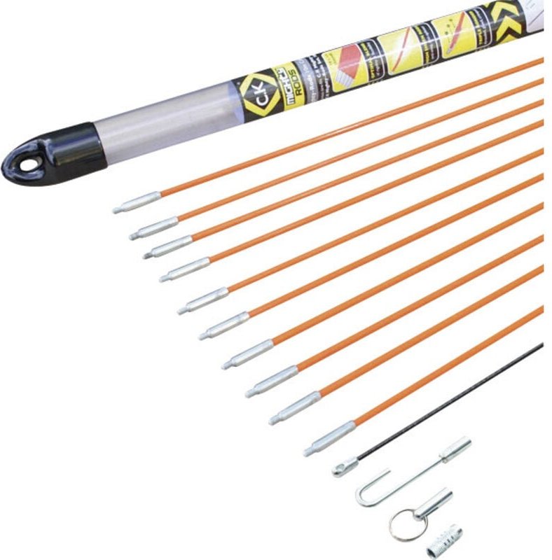 Kabel-Einziehstangensatz "Mighty-Rod", 10 Meter T5410 c.k 10 m