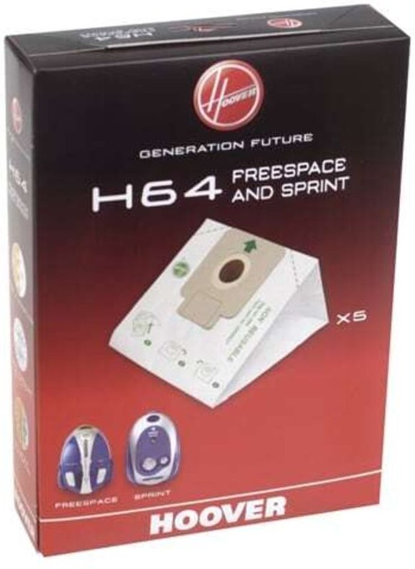 Set von 5 H64 Papiertüten für Flash Freespace Capture & Sprint Hoover 35600637