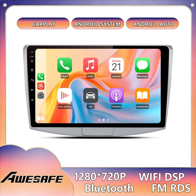 AWESAFE Android 13 Autoradio für Volkswagen Passat B7 (2010–2015) 6GB+128GB 9" Touchscreen CarPlay Android Auto GPS WiFi...