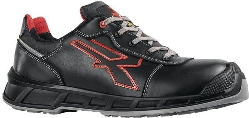 U-power - Sicherheitshalbschuh Billie Gr.46 W.11 schwarz/rot S3S ci fo sr esd