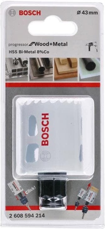 Lochsäge Progressor for Wood and Metal 43 mm - 2608594214 - Bosch