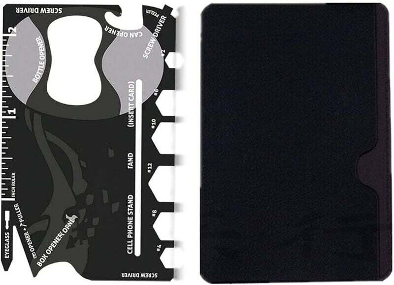 Multifunktionswerkzeug, 18-in-1, Werkzeughalter aus Edelstahl, Taschenwerkzeug, Flaschenöffner, Outdoor-Zubehör für Herr...