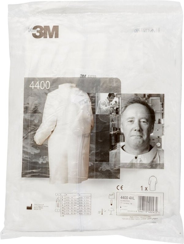 4400WXL Einwegmantel 4400 Kleider-Größe: xl Weiß - 3M