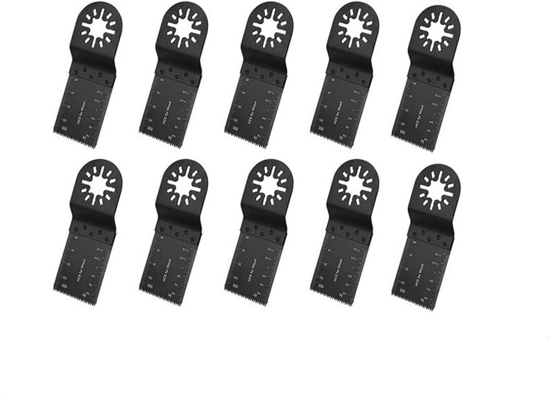 Lame per sega multiuso oscillanti, set da 10 pezzi, lame per sega multiuso da 35 mm, accessori, lame per sega per lavora...
