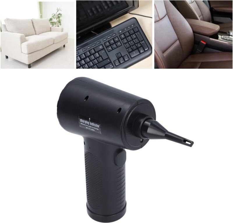 Kabelloser Druckluftreiniger, 51.000 U/min, wiederaufladbarer Trockenstrahl-Gebläse für PC, Tiefenreinigung, für Autotas...