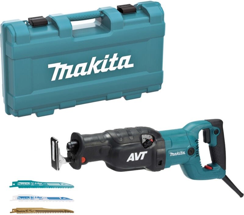 1510W Säbelsäge AVT-System Makita mit 3 Sägeblättern - Box - JR3070CTH