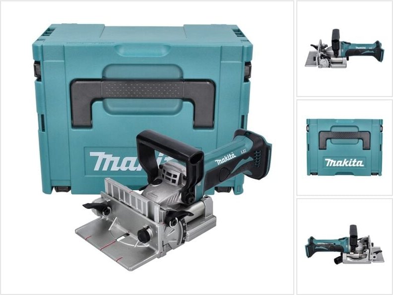 Dpj 180 zj Akku Nutfräse 18 v 100 mm + Makpac - ohne Akku, ohne Ladegerät - Makita