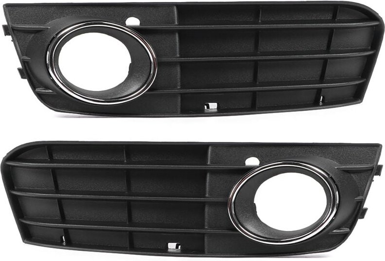 Paar Links + Rechts Nebelscheinwerfer Kühlergrill Auto Scheinwerfer Kühlergrill Abdeckung 8KD807681 Fit für A4 B8 0912