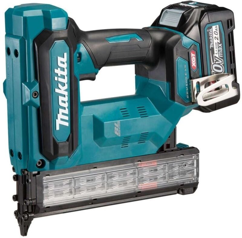 18GA 40V Nagler + Makpac + 2 Akkus 2,0 Ah BL4020 MAKITA - FN001GA201