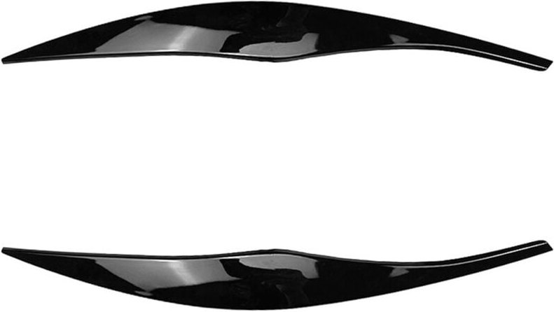 Tlily - Für 3er E90 E91 320I 330I 2005-2012 Frontscheinwerferabdeckung Zierleiste Augenbrauenverkleidung Aufkleber glänz...