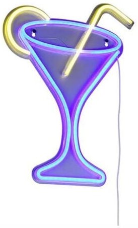 LED Wandleuchte Wandlampe Cheers transparent Schnurschalter SMD B 32,5 cm