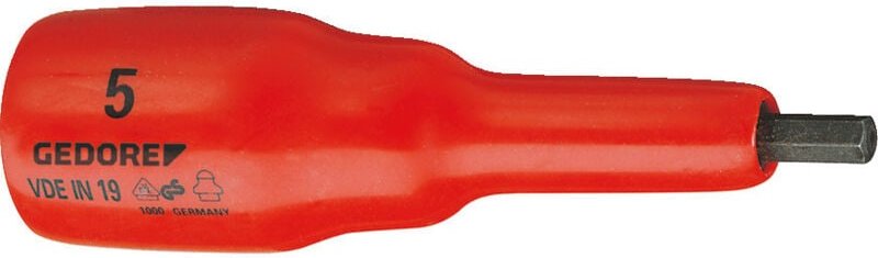 Vde in 19 6 VDE-Schraubendrehereinsatz 1/2' Innen-6-kant 6 mm