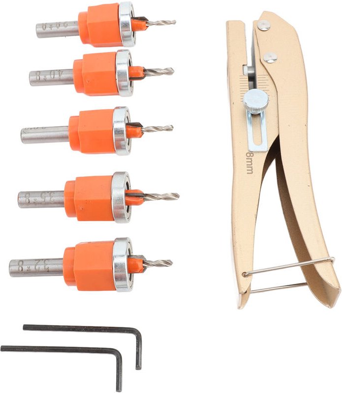 Set mit 6 Senkbohrern, vielseitige, verstellbare Kegelbohrer für die Holzbearbeitung