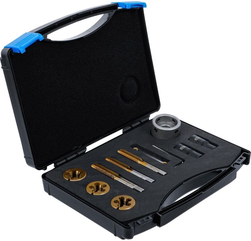 Bgs Technic - Gewindebohrer- / Schneideisen-Satz für Radmuttern und Bolzen 12-tlg.