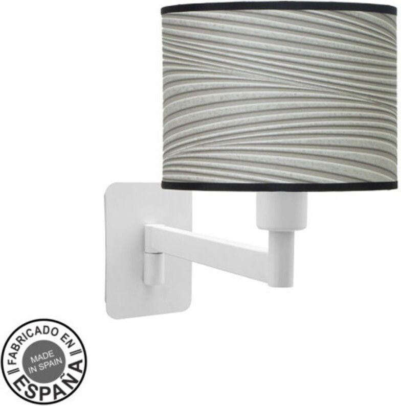 Wandleuchte modisch 1xe14 weiß/weißgrau 26x17x28 cm