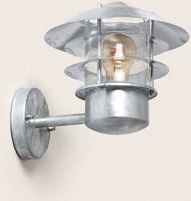 Efectoled - Wandleuchte Außen Verzinkter Stahl Coastal Stage Inferior Silber