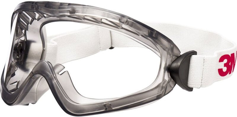 3M - 2890SA Vollsichtbrille mit Antibeschlag-Schutz, inkl. UV-Schutz Grau en 166-1 din 166-1