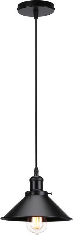 Pendelleuchte Edison Hängelampe mit Ø26cm Regenschirm Lampenschirm Eisen Art Lampe für Loft Esszimmer Wohnzimmer Alles s...