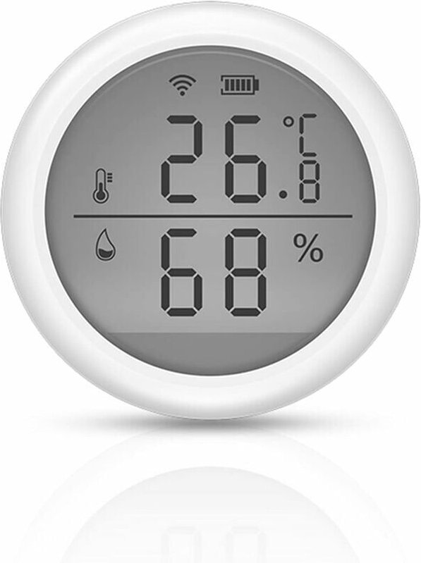 Thumbnail - WiFi-Temperatur- und Luftfeuchtigkeitssensor, Innen-Hygrometer-Thermometer mit LCD-Display