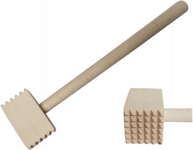 Fleischklopfer aus Holz, Hammer, Holzhammer