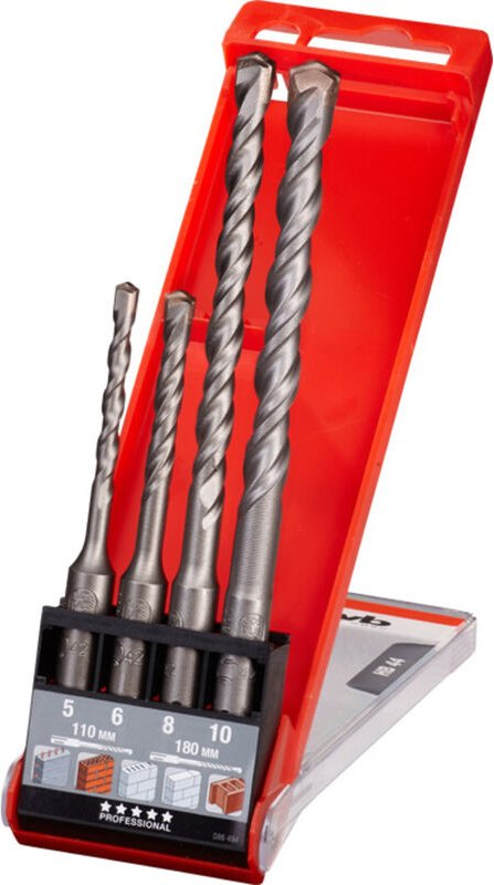 Thumbnail - KWB - 240400 40CR-Stahl Hammerbohrer 4teilig 5 mm, 6 mm, 8 mm, 10 mm Gesamtlänge 110 mm SDS-Plus 1 Se