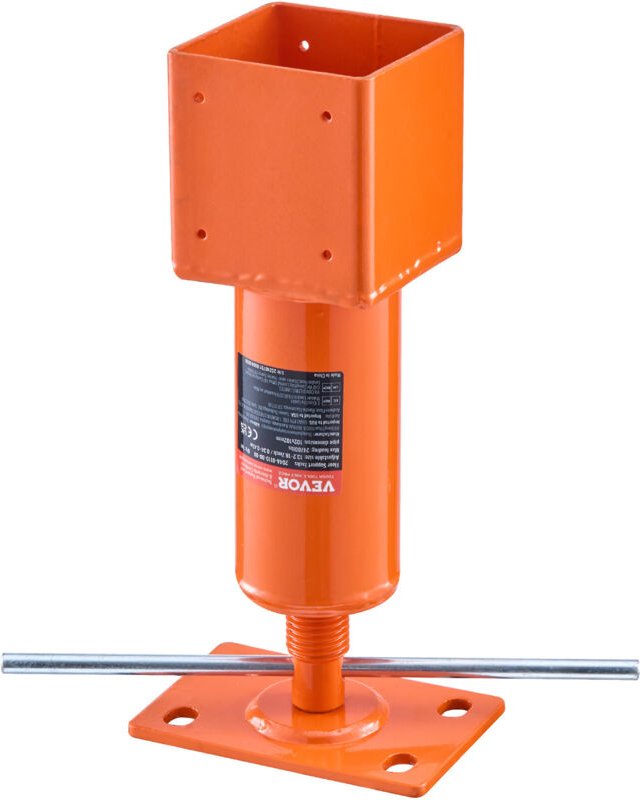 Schraubbockpfosten, 4 x 4 Zoll, Höhenbereich 13,2 bis 18,7 Zoll, maximale Tragkraft 24.700 Pfund, verstellbarer Stützboc...