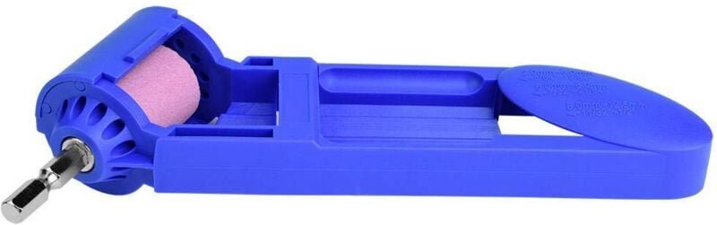 Dolaso - Tragbarer Bohrerschärfer, Spitzer, tragbarer Bohrer-Set-Schärfer, Korund-Schleifscheibe, elektrisches Bohrer-Hi...