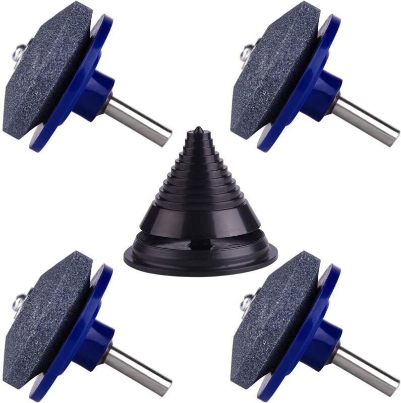 Rasenmäher-Klingenschärfer-Pakete, Rasenmäher-Zubehör mit 1 Stück Klingenausgleichs-Kit, Rasenmäher-Klingenschärfwerkzeu...