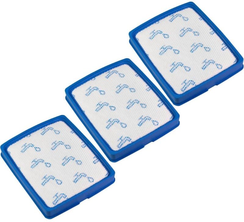 Filterset 3x Staubsaugerfilter kompatibel mit Philips PowerPro Expert FC9741, FC9742, FC9743, FC9744 Staubsauger - Motor...