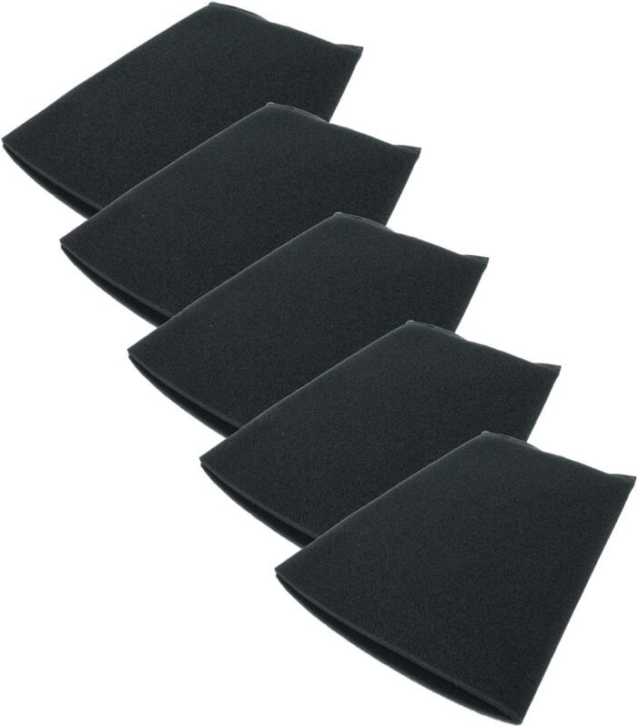 vhbw 5x Staubsaugerfilter kompatibel mit Thomas Super 30, 30 R, 30 S Staubsauger - Schaumstofffilter Schwarz
