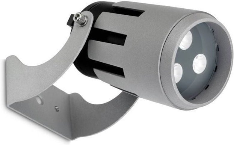 Leds-c4 - Powell - led 3 Light Kleiner Außenscheinwerfer Grau IP65