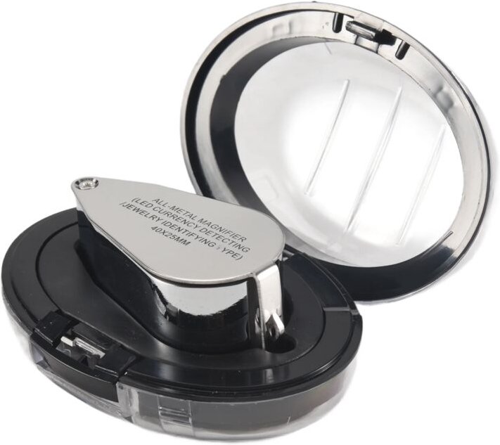 40X LED-Taschenlupe Juweliere Brillenlupe Lupenlupe UV-Licht