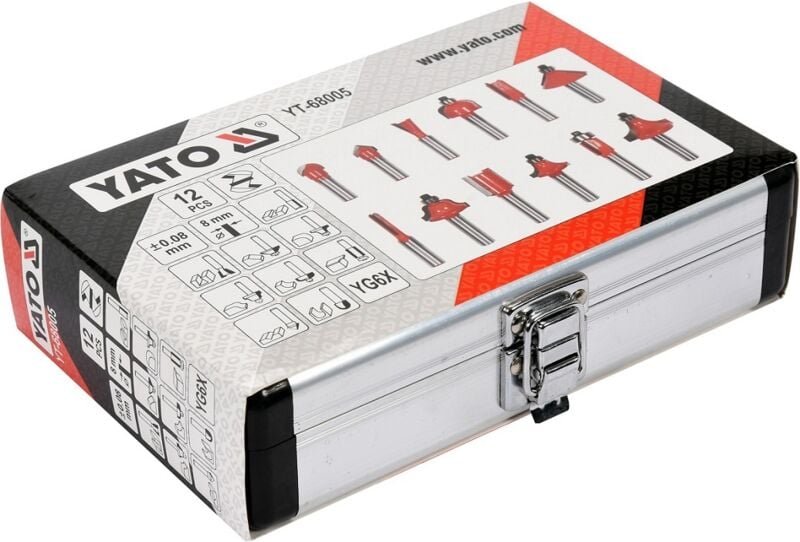 Widia-Fräsersatz Für Holz 12-Teilig - Yt-68005