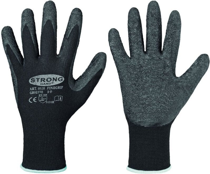 Stronghand - 0520-07H Handschuhe Finegrip Größe 7 schwarz en 388 PSA-Kategorie ii