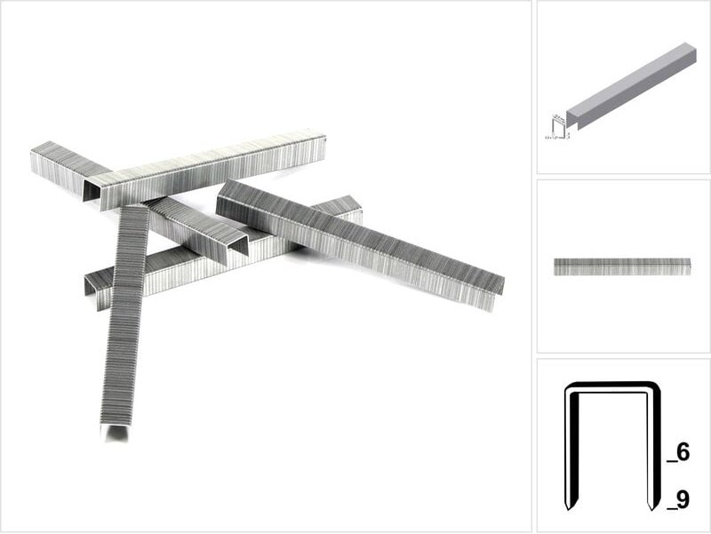 PF09CNK Klammern Heftklammern Typ pf 5000 Stück 9 mm verzinkt - Prebena