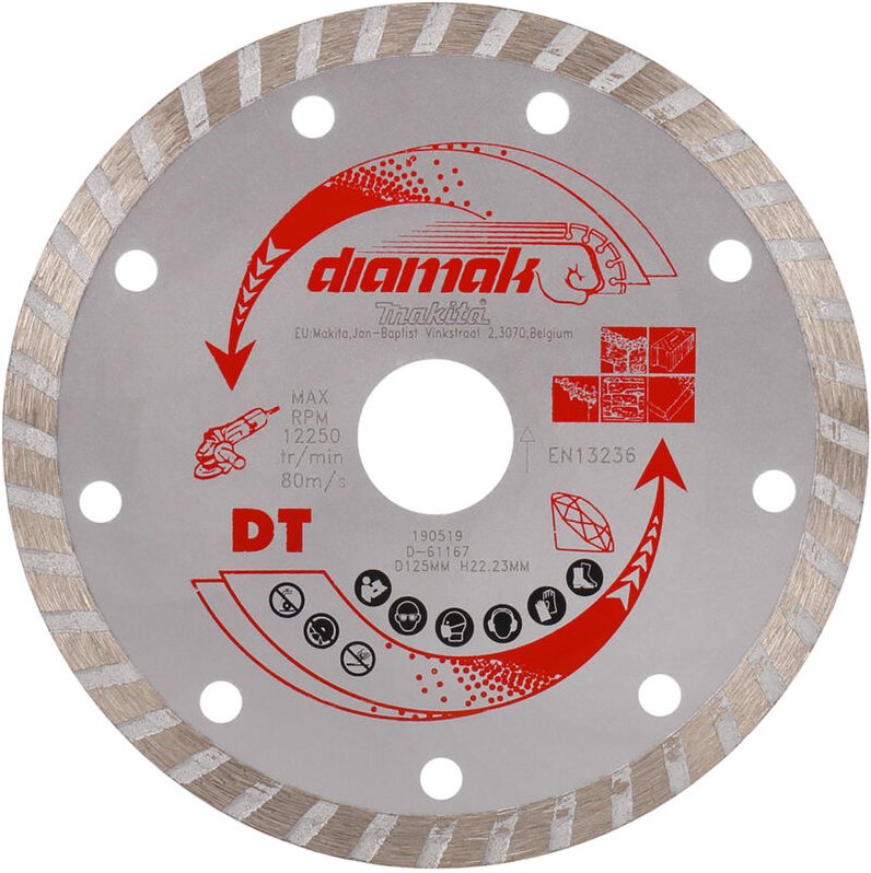 D-61167 diamak Turbo-Diamantklinge 125 mm - Makita