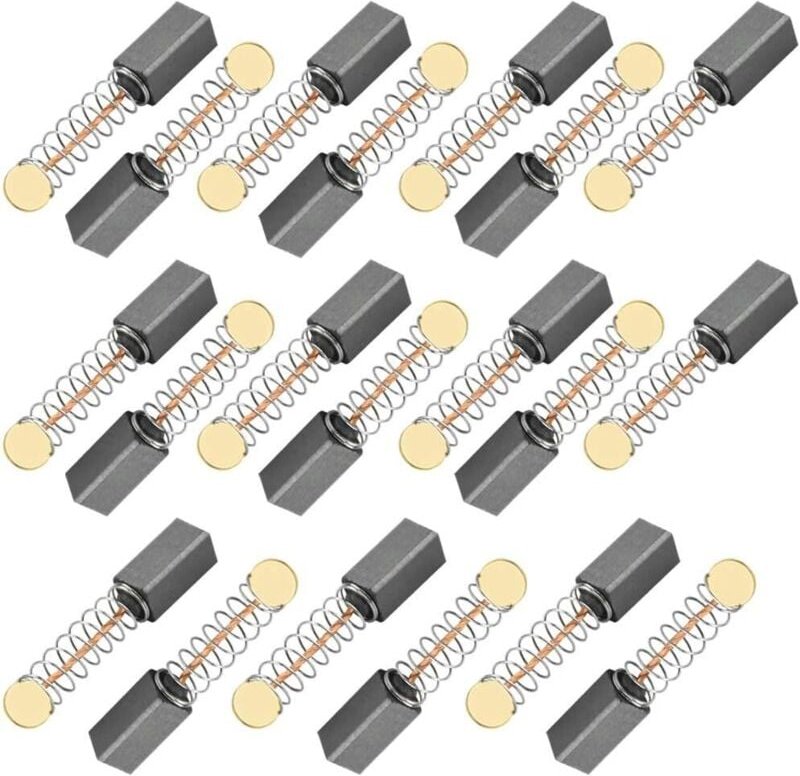 Shining House - 20 Paar Kohlebürsten 5 5 13 mm für Kreissäge, Drehbohrer, Staubsammler, Motorrad, Elektrowerkzeug, Elekt...