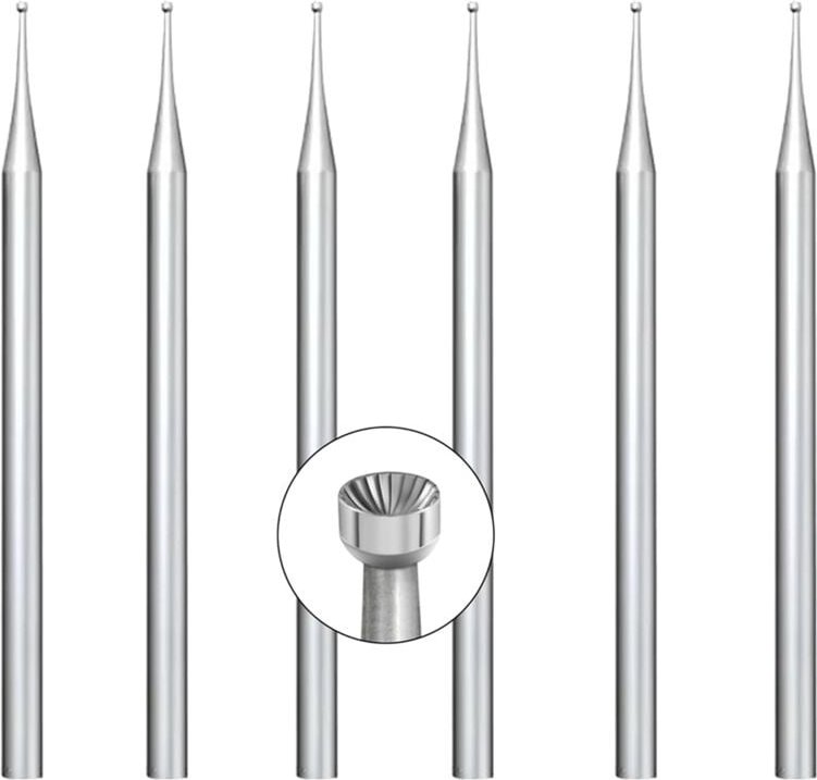 Stück 1 mm Rundfräser – 3/32 Zoll Schaft Drahtrundfräser Schmuckfräser für die Lapidarherstellung