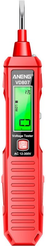 Rilevatore di tensione digitale, tester a penna VD807, rileva tensione CA 12-300V, con rilevamento NCV, strumento elettr...